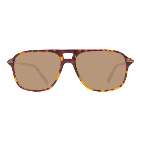 Men's Oval Sunglasses // Brown + Brown