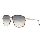 Men's Oval Sunglasses // Brown + Gray