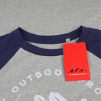 Mountain Range T-Shirt // Gray Heather + Navy (XL)