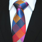 Silk Neck Tie + Gift Box // Multicolor Check