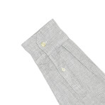 Pinstripe Shirt // Light Gray (M)