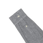 Pinstripe Shirt // Charcoal (XL)