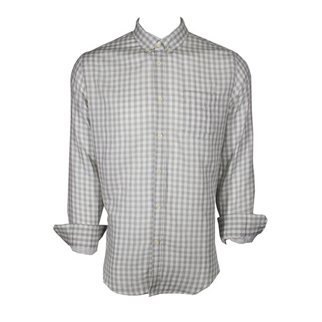 Gingham Shirt // Light Gray (XS)