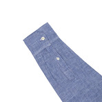 Pinstripe Shirt // Blue (L)