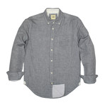 Pinstripe Shirt // Charcoal (L)
