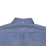 Pinstripe Shirt // Blue (XL)