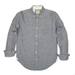 Pinstripe Shirt // Light Gray (L)