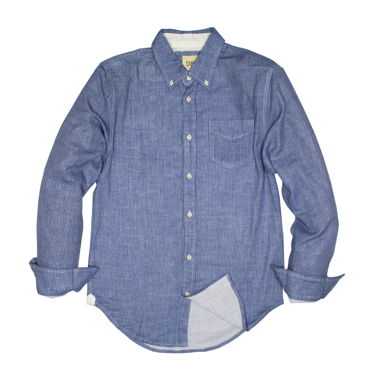 Pinstripe Shirt // Blue (XS) - DIBI - Touch of Modern