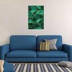 Abstract Nature - Emerald Green // Elisabeth Fredriksson (26"W x 40"H x 1.5"D)