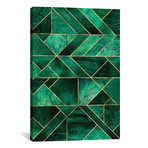 Abstract Nature - Emerald Green // Elisabeth Fredriksson (12"W x 18"H x 0.75"D)