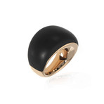 Bucherer 18k Rose Gold + Wood Ring // Ring Size: 7.25