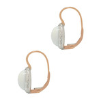 Mimi Milano 18k Two-Tone Gold Agate + Diamond Earrings