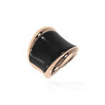 Bucherer 18k Rose Gold + Wood Ring // Ring Size: 7