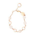 Mimi Milano 18k Rose Gold Rock Crystal Bracelet