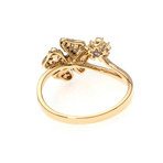Piero Milano 18k Yellow Gold Diamond Statement Ring // Ring Size: 7.75