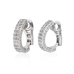 Piero Milano 18k White Gold Diamond Earrings V