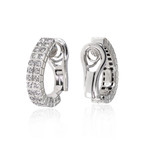 Piero Milano 18k White Gold Diamond Earrings V
