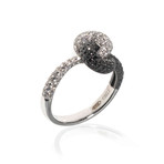 Piero Milano 18k White Gold Diamond Statement Ring // Ring Size: 6