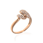 Piero Milano 18k Rose Gold Diamond Statement Ring // Ring Size: 7.75 // Store Display