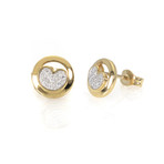 Piero Milano 18k Yellow Gold Diamond Earrings
