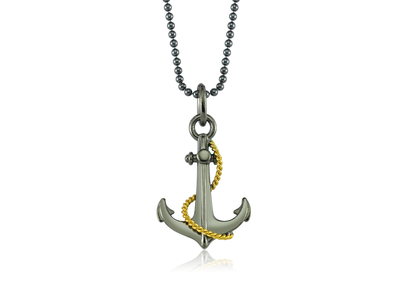 Anchor___Rope_Design_Necklace