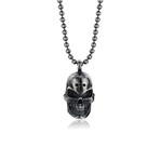 Skull Necklace // Silver (22")