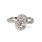 Piero Milano 18k White Gold Diamond Statement Ring // Ring Size: 6.5