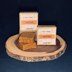 SOOTHE // Calendula Bentonite Clay Herbal Soap // 2 Pack