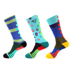 Brick Stripe Athletic Socks II // Multicolor // Pack of 3