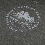Mountain Range T-Shirt // Slub Heather Steel Gray (XL)
