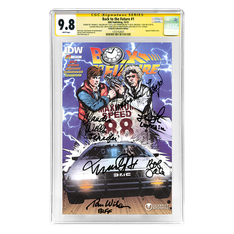 Autographed Back To The Future #1 With Exclusive Cover Cgc Ss Mint 9.8