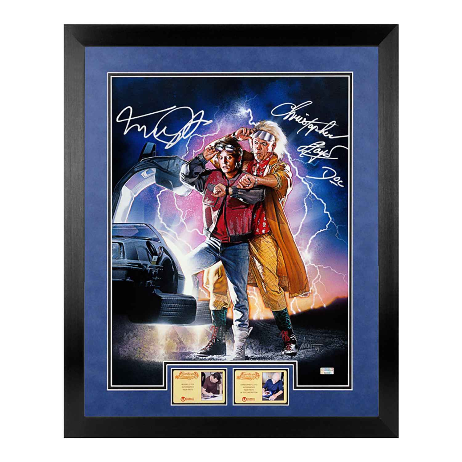 Michael J. Fox + Christopher Lloyd // Autographed Back to the Future II Marty McFly, Doc Brown