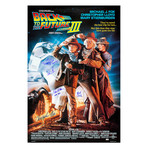 Cast Autographed 1985 Back To The Future Iii Movie Poster