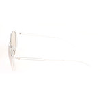 Unisex CK8052 Sunglasses // Shiny Nickel + White