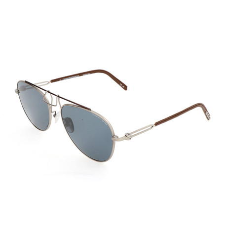 Calvin Klein // Unisex CKNYC1812 Sunglasses V1 // Silver + Brown