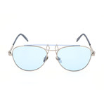 Unisex CKNYC1812 Sunglasses // Silver + Blue