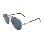 Unisex CKNYC1812 Sunglasses // Silver + Brown