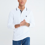 Amo Long Sleeve Polo // White (3X-Large)