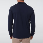 Alvise Long Sleeve Polo // Navy (XL)