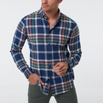 Geoff Button-Up Shirt // Navy (S)