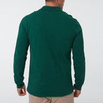 Alvise Long Sleeve Polo // Dark Green (L)