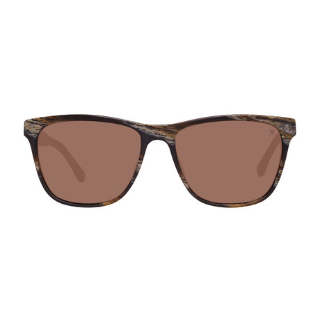 Men's Trapezium Sunglasses // Brown + Brown
