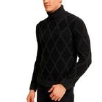 Tom Turtleneck Sweater // Anthracite (XL)