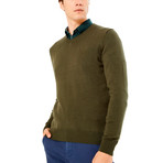 Roosevelt Sweater // Khaki Green (2XL)