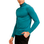 Johnson Half Turtleneck Sweater // Turquoise (2XL)