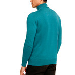 Tahoe Turtleneck Sweater // Turquoise (L)