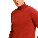 Johnson Half Turtleneck Sweater // Rose (L)