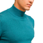 Johnson Half Turtleneck Sweater // Turquoise (M)