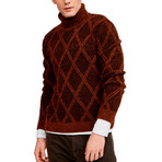 Tom Turtleneck Sweater // Brick (2XL)