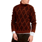 Tom Turtleneck Sweater // Brick (M)